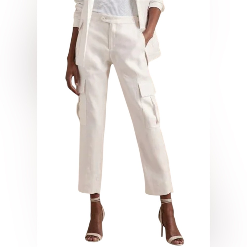 NWT Banana Republic Linen white Pants - Size 6